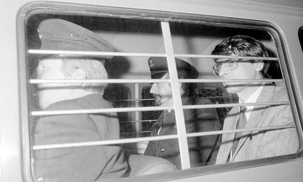 Dennis Nilsen on route to prison from his 1983 trial